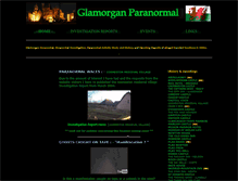 Tablet Screenshot of glamorganparanormal.co.uk